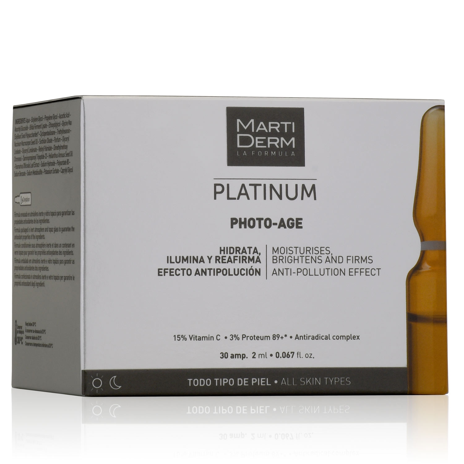 PhotoAge 30 ampoules MartiDerm la référence en dermocosmétique.
